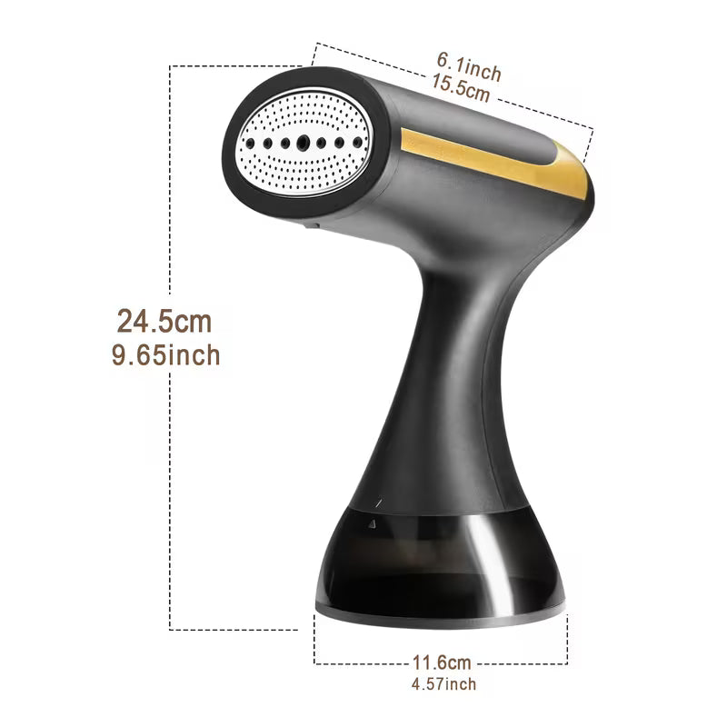 ProSteam™ 1100W Handheld Garment Steamer – Fast 20s Heat-Up Portable Clothes Steamer with 300ml Large Water Tank